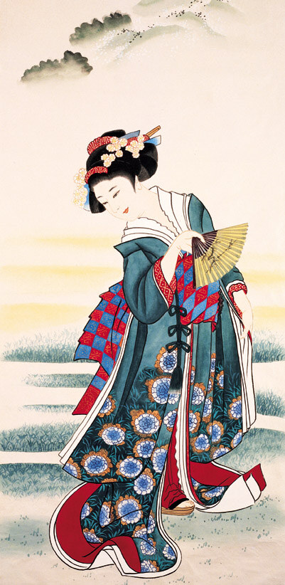 古典仕女图 古代 白色