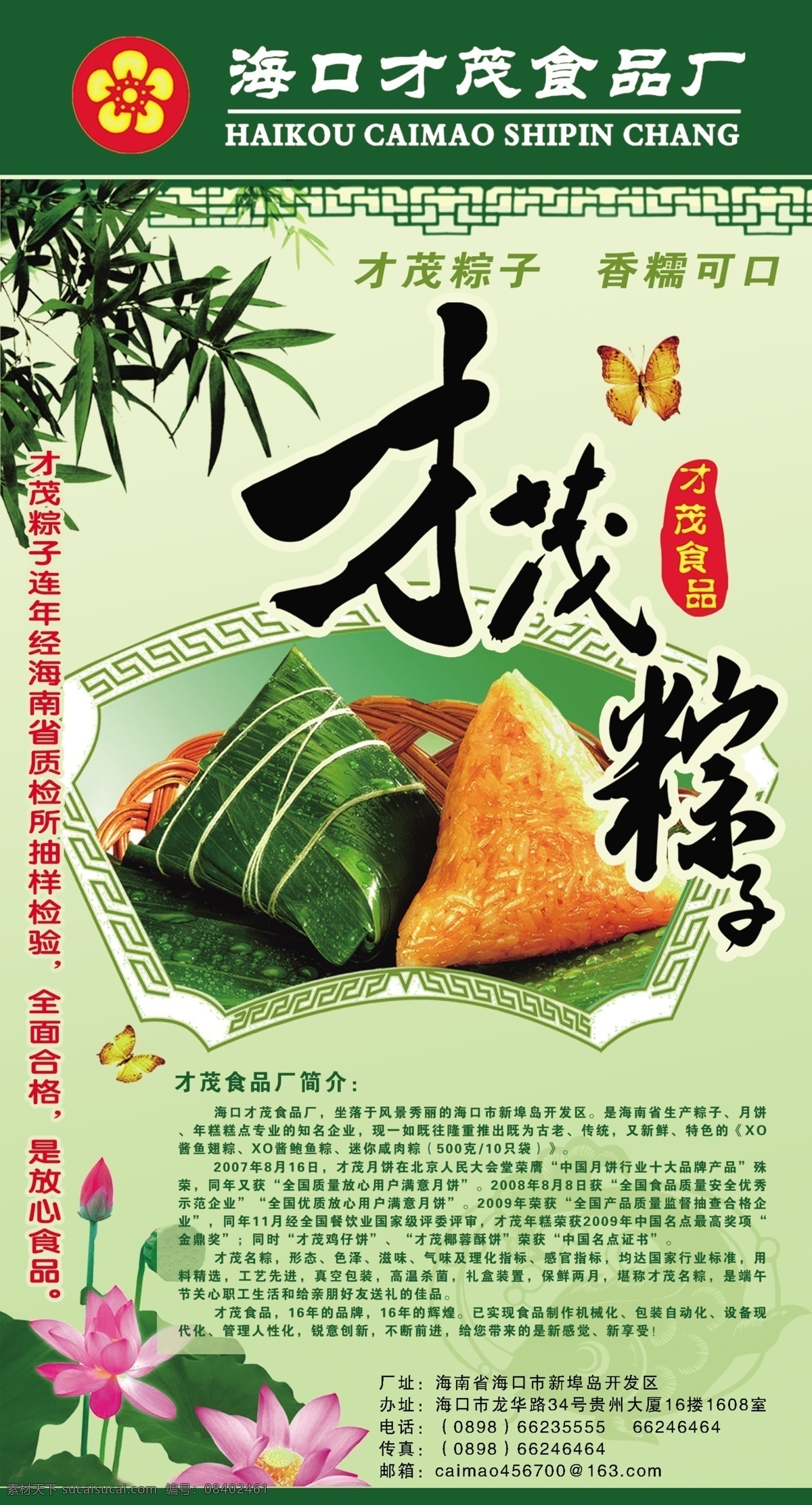 才 茂 粽子 节日素材 端午节