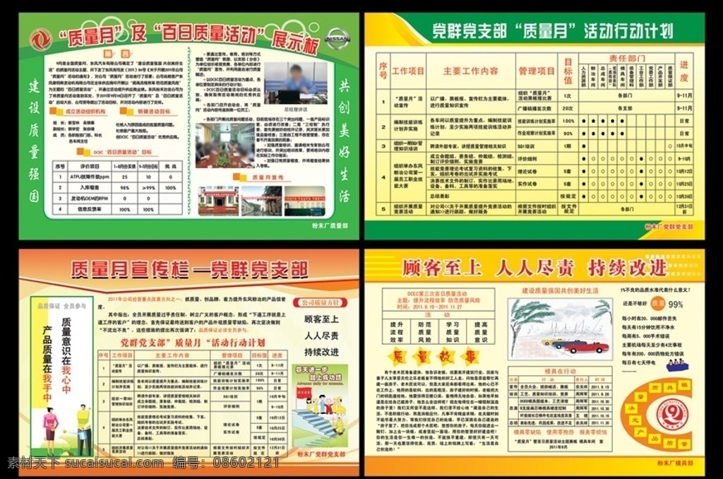 质量展板 展板 宣传栏 党群党支部 质量故事 5s qs 质量活动 质量 质量安全 质量漫画 质量目标 矢量图库 矢量