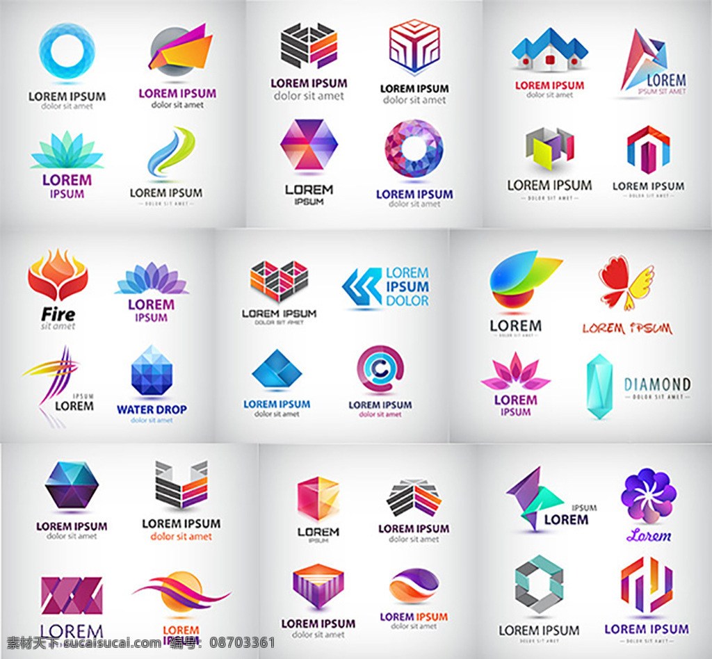 精美 logo 个性炫彩标志 标志图形 logo设计 创意 图形 商标设计 企业logo 标志图标 手势 水滴 白色