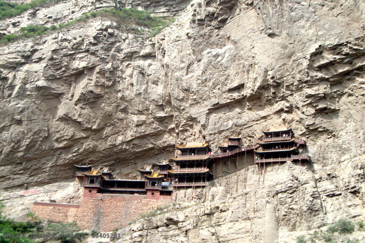 恒山悬空寺 山西大同 恒山 悬空寺 风景 寺庙 旅游摄影 人文景观