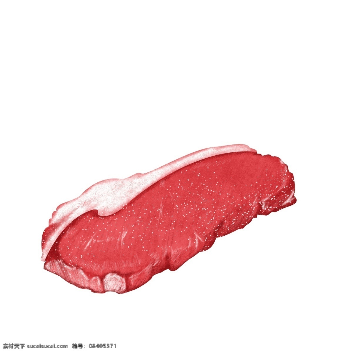 红色 肉类 猪肉 猪排 食 材 美食 美味 手绘 写实 免 扣 食材 免扣 新鲜 鲜肉 烹饪 诱人 鲜美