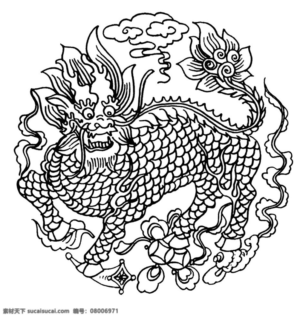 麒麟 底纹边框 其他素材 花边花纹