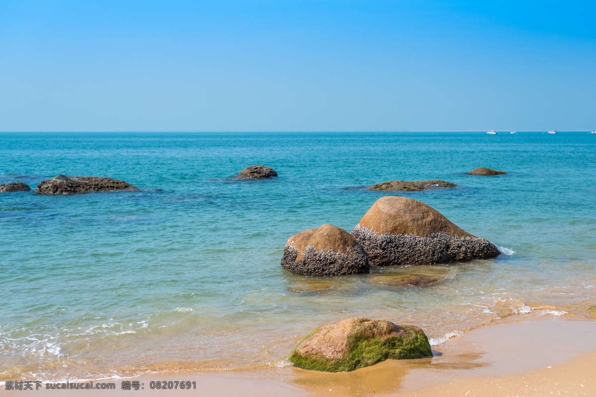 海边风光 海南 三亚 自然 绿色 蓝天 白云 海水 大海 海滨 海岸 海滩 海 海洋 生态 景色 山水风景 自然风景 自然风光 自然景观 风光 风景图片 山水图片 旅游摄影 国内旅游