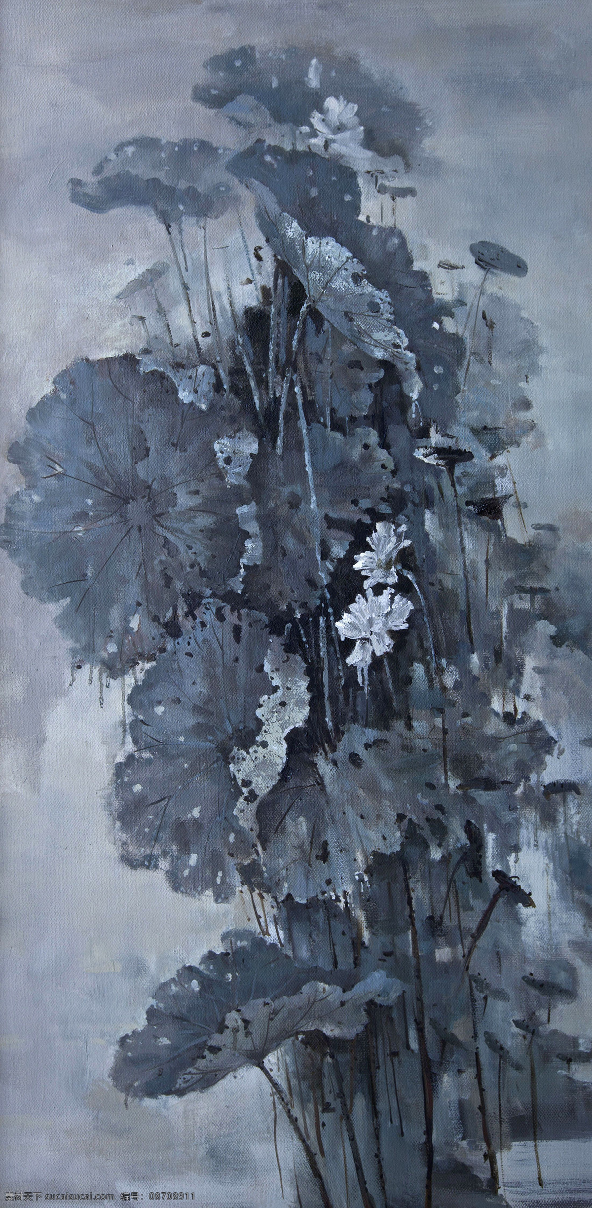 荷花 荷香 绘画书法 美术 文化艺术 油画 油画艺术 清韵设计素材 清韵模板下载 清韵 荷林 油画作品52 装饰素材