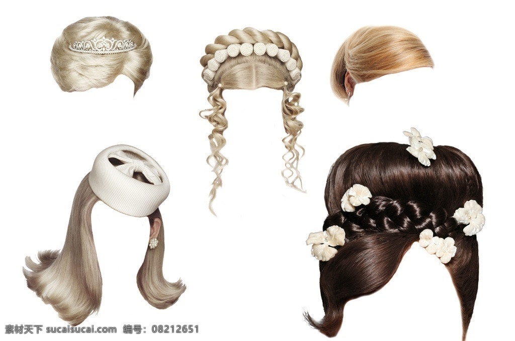 女士发型 分层 发型素材 头发 女士头发 女人头发 贵妇发型 发型 长发 女性头发 头发分层素材 psd素材 集 源文件