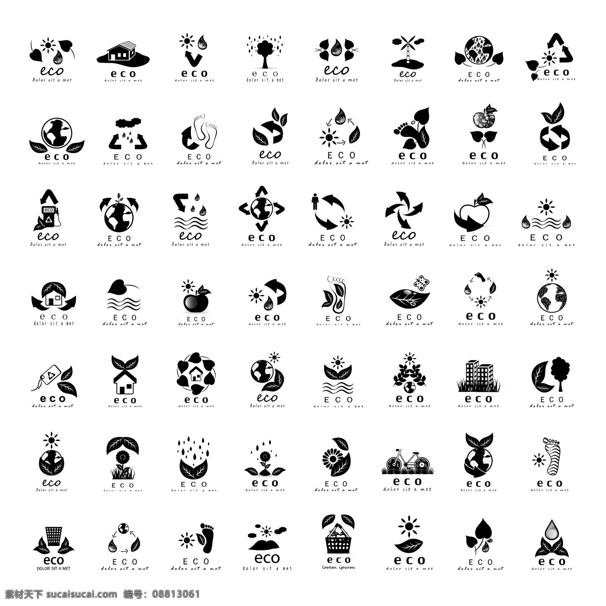 eco logo logo设计 模板下载 矢量 标签 标识标志图标 标志 创意设计 图标 创意图标 树叶 房地产 箭头 生态 环保 能源 手绘 商务 商业标志 公司 企业 公司图标 小图标