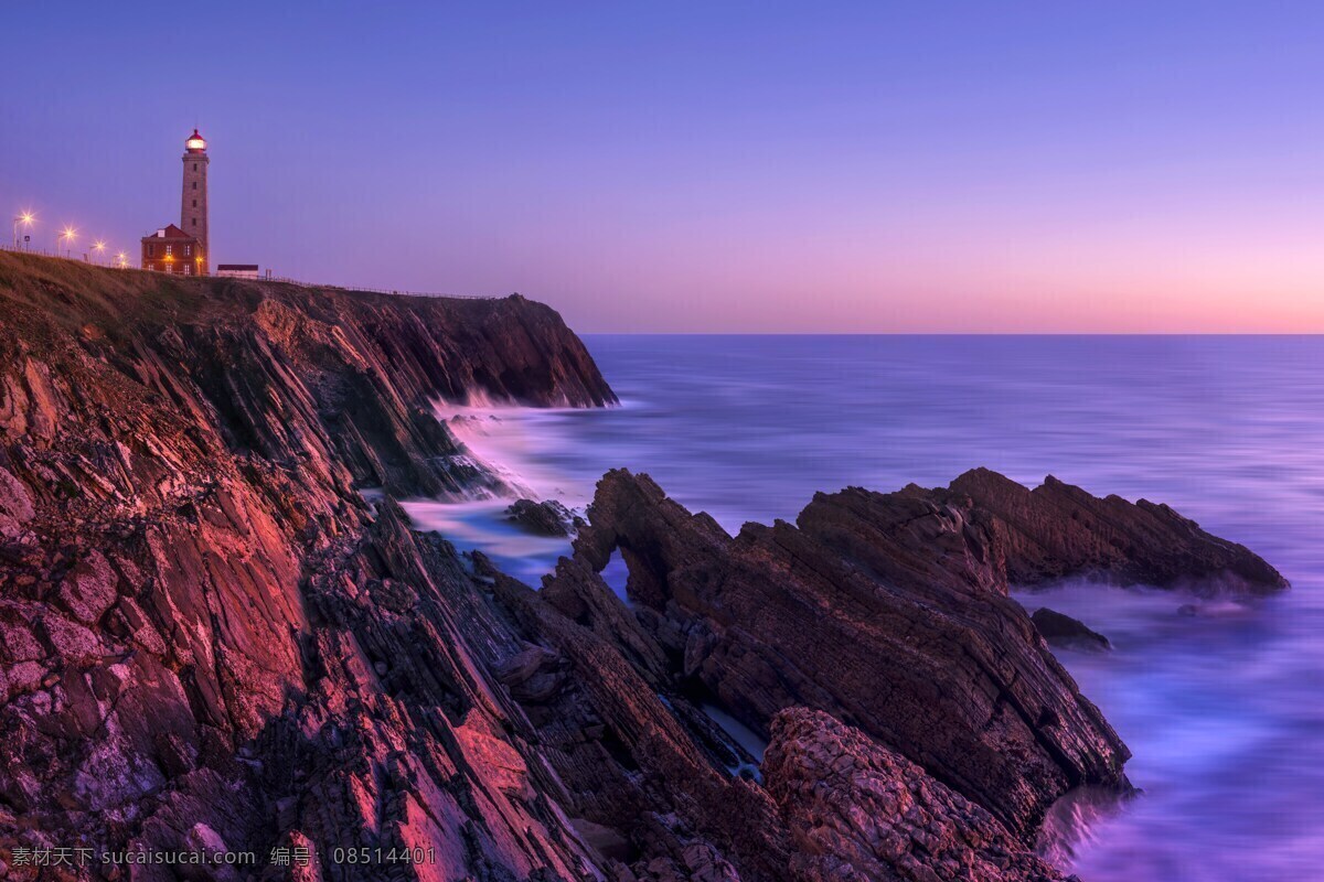 岩石 傍晚 彩霞 灯塔特写 风景 海浪 照明 海边的岩石 旅游摄影 国内旅游