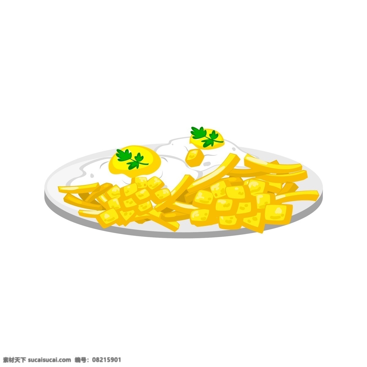手绘 矢量 煎蛋 薯条 玉米粒 元素 食物 设计元素 鸡蛋 香菜 玉米 矢量煎蛋 手绘煎蛋 手绘薯条 矢量薯条 矢量玉米粒 矢量元素