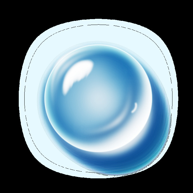 水滴png 蓝色水珠 水滴 水珠效果 水阴影 水光泽 透明水