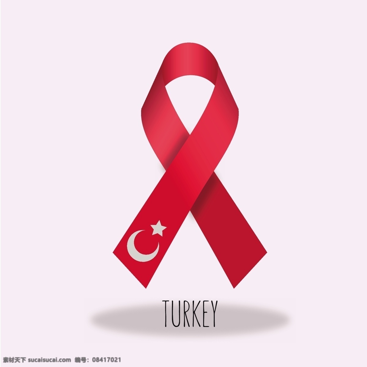 土耳其 国旗 丝带 丝带设计