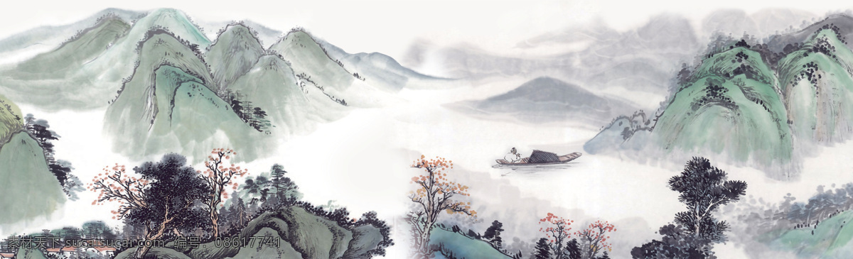 山水 国画 工笔 写意代 古画 文化艺术 绘画书法
