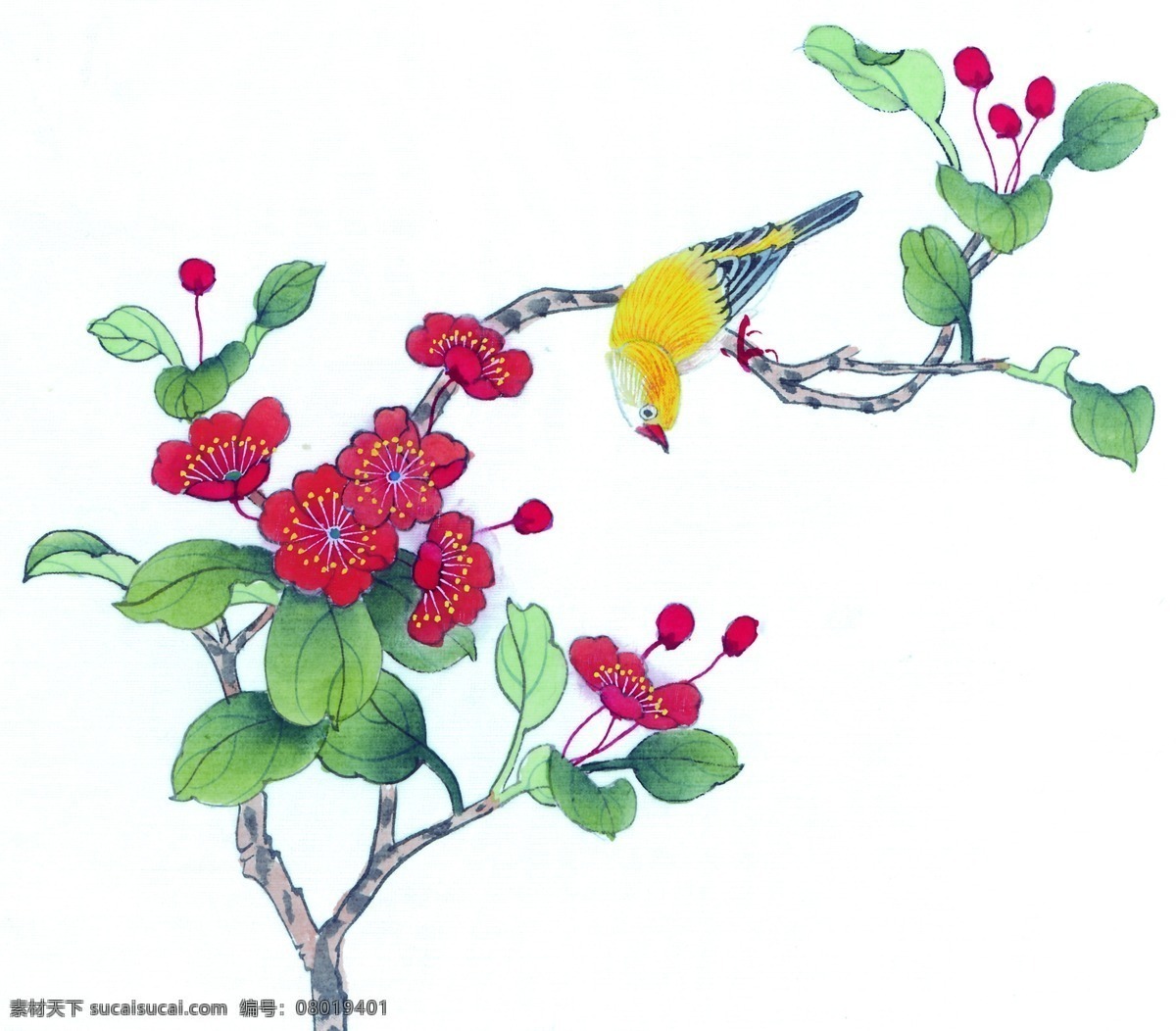 水墨 花卉 鸟类 水墨花卉 花鸟画 水墨画 名画 国画 中国画 绘画艺术 装饰画 挂画 书画文字 文化艺术