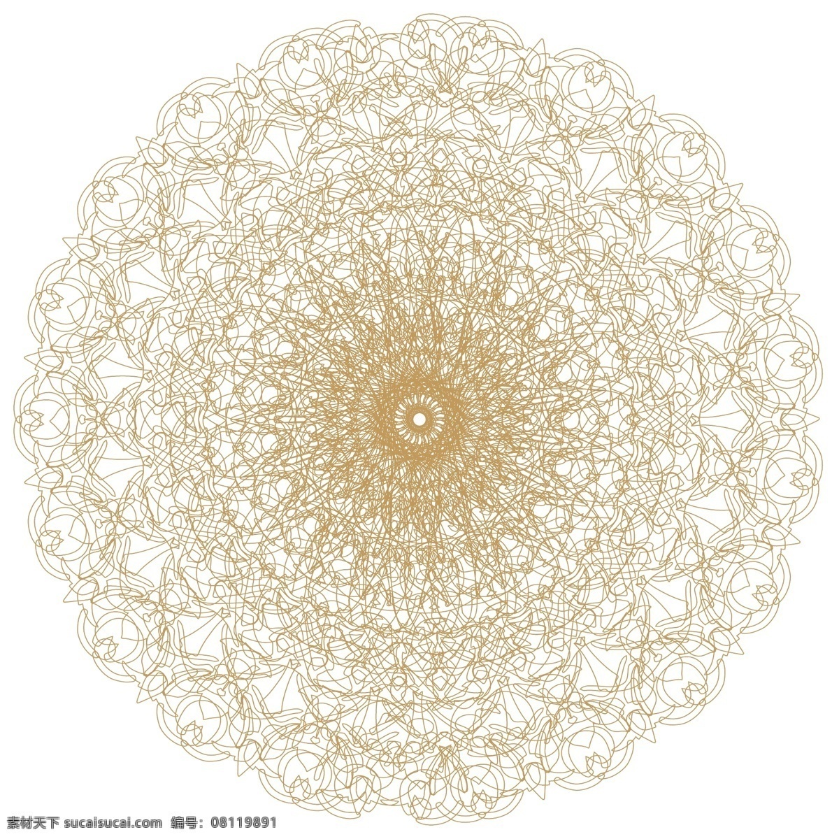 复古 线条圆盘花纹 圆形线条花纹 花纹 圆盘 线条 涂鸦 矢量图 平面素材