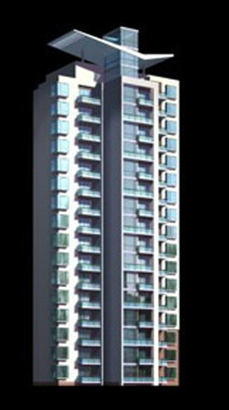 现代 高级 高层 住宅 建筑 3d 模型 3d模型 建筑3d模型 住宅建筑 3d模型素材 建筑模型
