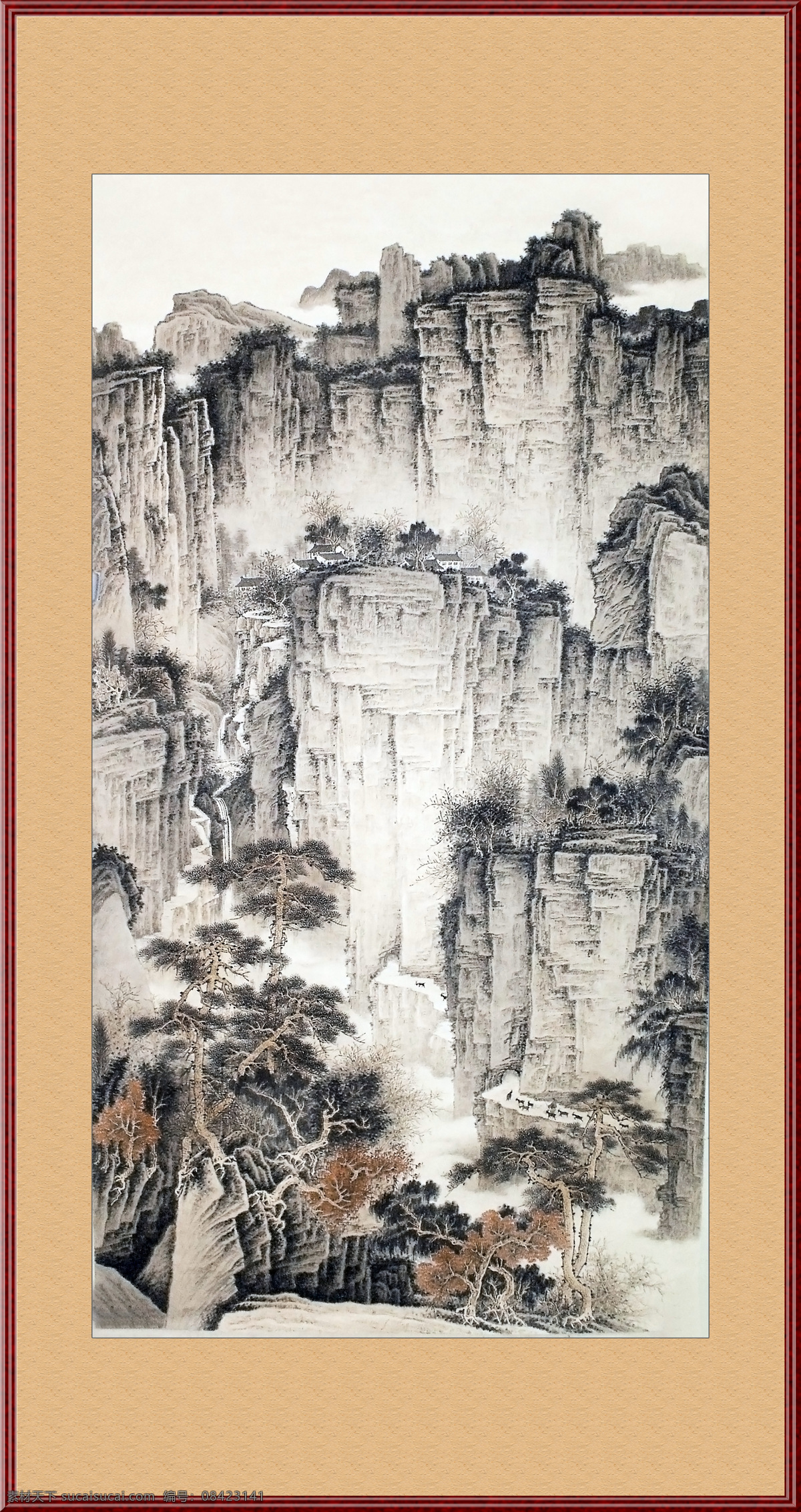 山水画 水墨画 国画 江山多娇 江山如画 装饰画 挂画 山水国画 淡雅 山水长卷 工笔画 美术绘画 文化艺术