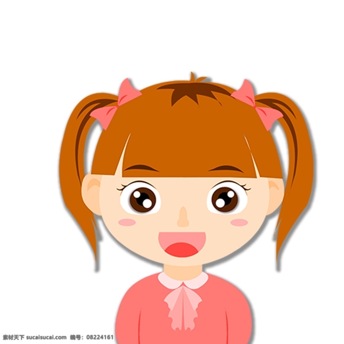 卡通小女孩 可爱女孩 卡通插图 创意卡通下载 插图 png图下载