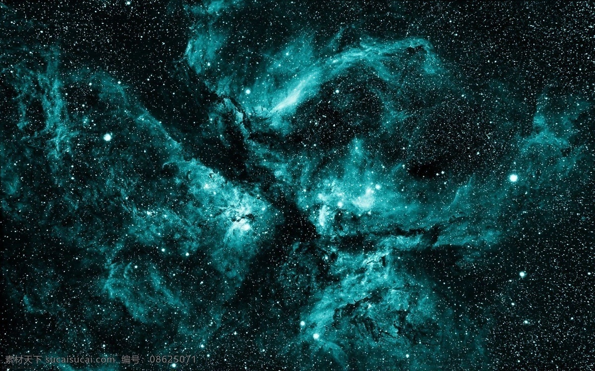宇宙 银河 星空 抽象 黑夜 亮光 绿色 行星 背景图片