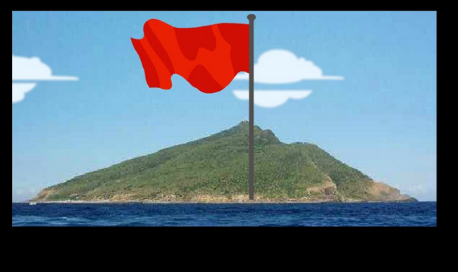 保卫 钓鱼岛 红旗 flash 网页素材