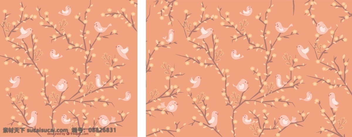 可爱 春天 背景 花 鸟 动物 粉红色的 壁纸 鲜花 可爱的 粉色