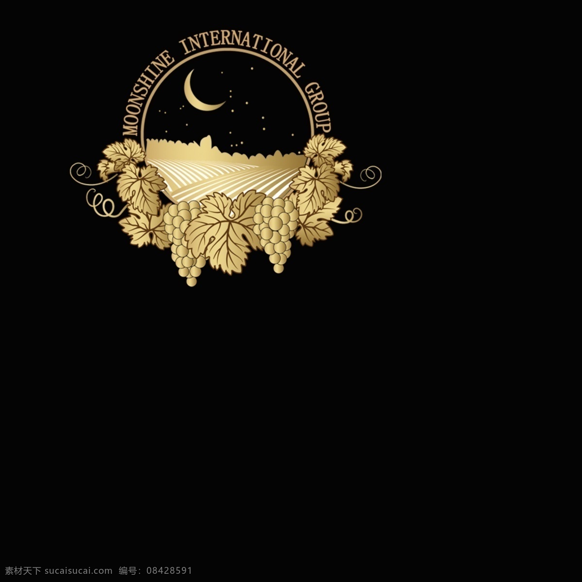 月光 国际 logo 标志 广告设计模板 其他模版 源文件 psd源文件 logo设计