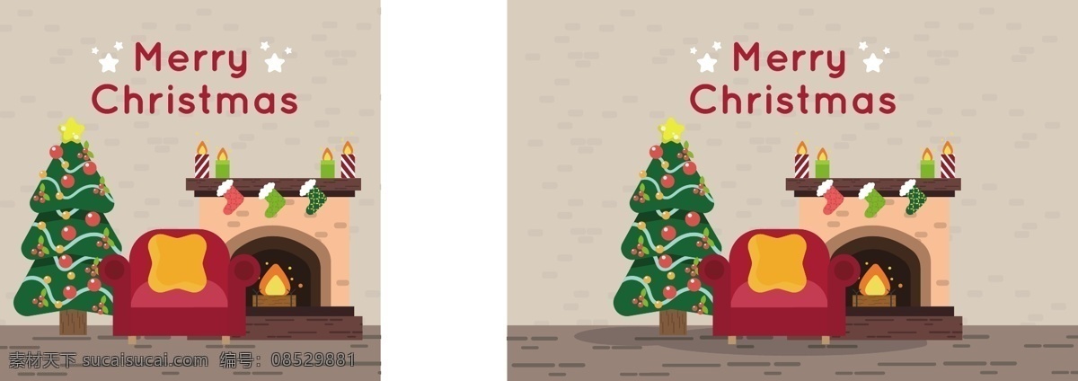 时尚 卡通 圣诞树 装饰 插画 圣诞主题 红色沙发 火炉 eps素材 圣诞节 铃铛 节日元素 矢量素材 圣诞老人 圣诞装饰 圣诞插画 圣诞袜