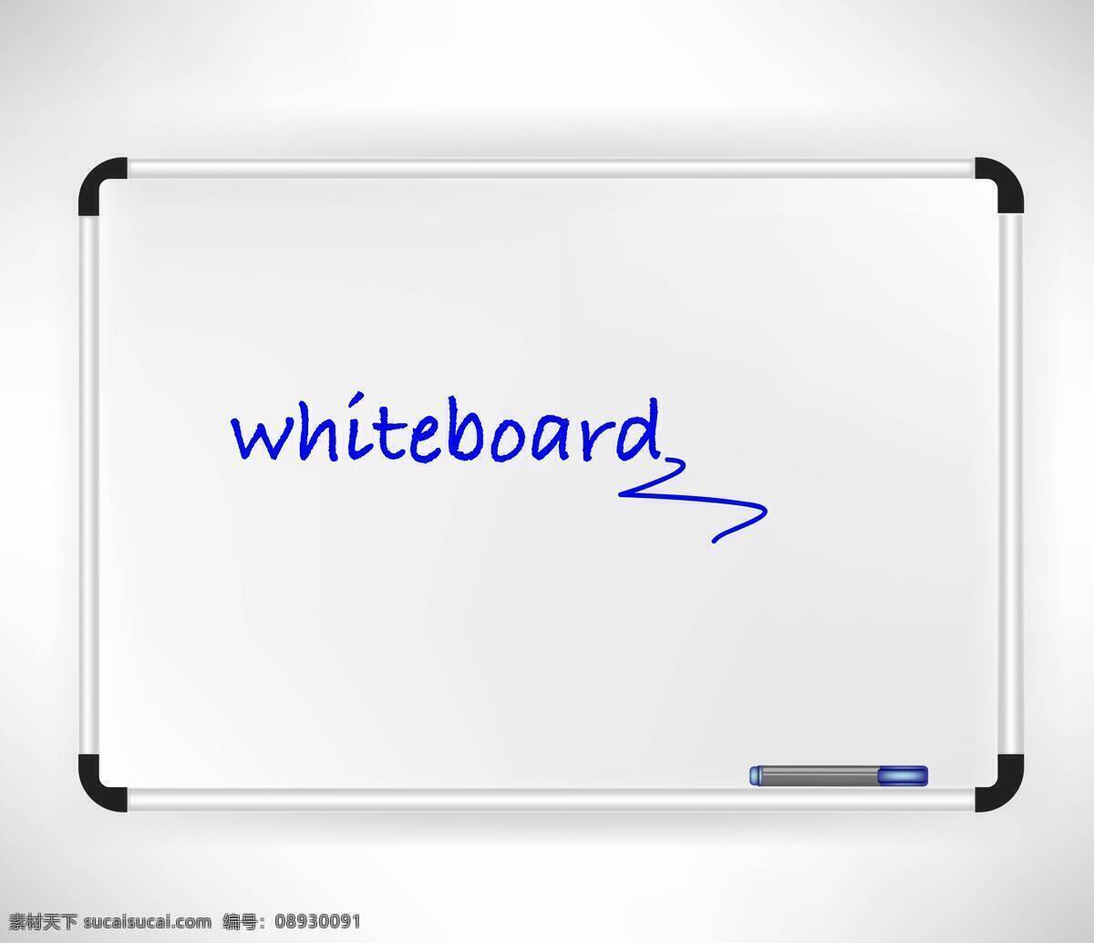 精美 白板 白板笔 矢量 会议 架 矢量素材 展示面板 水性笔 矢量图 其他矢量图