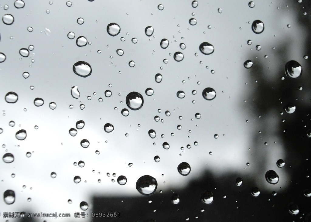 玻璃 窗户 上 雨滴 玻璃窗户上 下雨天 车内 车窗 水珠 自然风景 自然景观