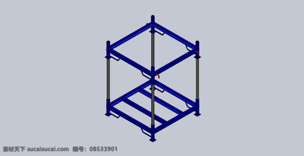 soporte 大 袋 v1 支持 3d模型素材 建筑模型