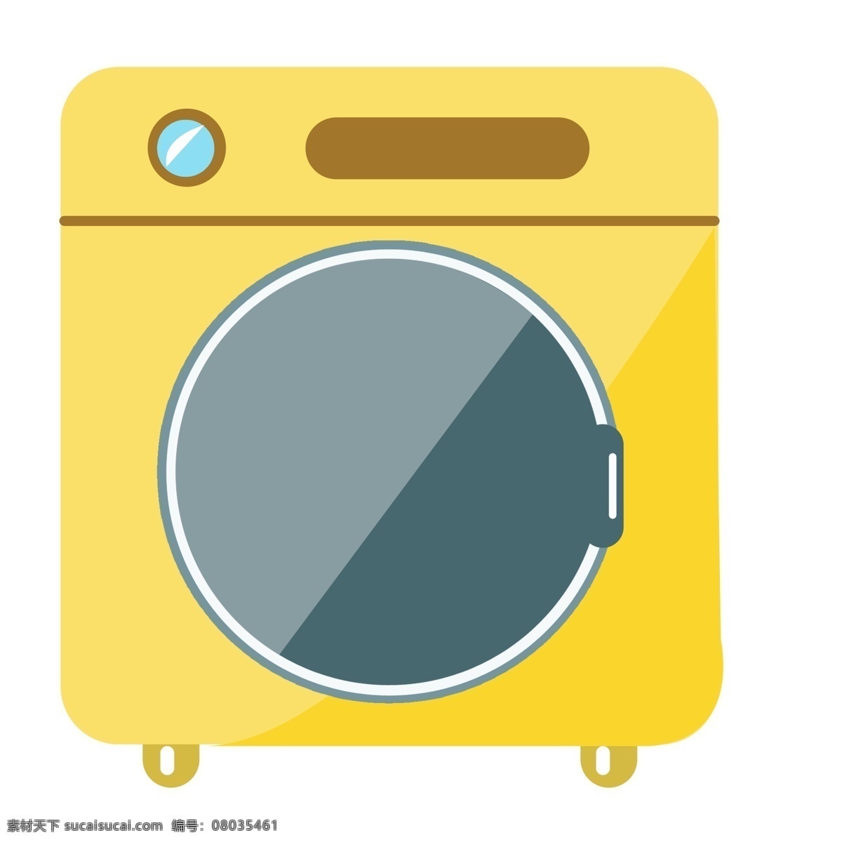 黄色 家电 洗衣机 电器 家具