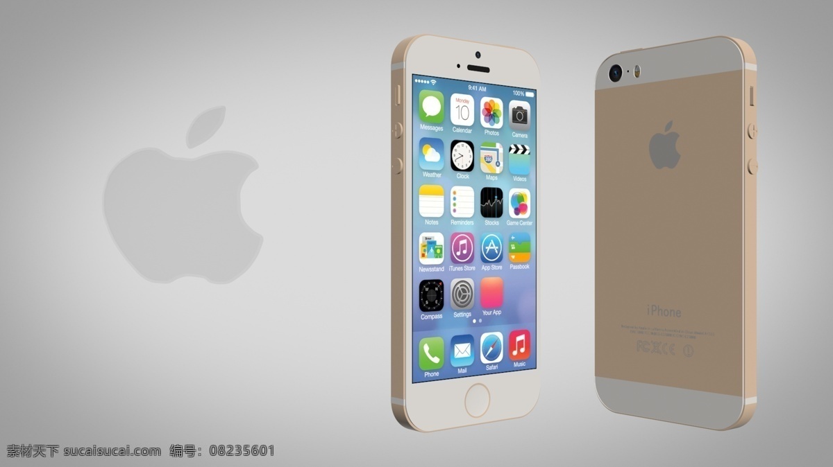 iphone5s 手机 智能手机 土豪金 苹果 apple 高清壁纸 3dmax 建模 原创 设计图 iphone 安卓 3d设计 展示模型 灰色
