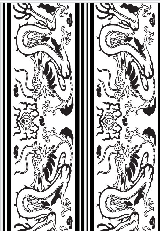 双龙戏珠 底纹 手绘花纹 传统花纹 装饰花纹 时尚花纹 矢量图案 移门 移门图案 黑白 单色 插画 背景画 无缝图案 无缝底纹 古典图案 欧式图案 时尚图案 时尚元素 手绘图案 图画素材 图案背景 背景素材 线条背景 图案设计 移门设计 抽象背景 矢量 背景 花纹底纹 底纹背景 底纹边框