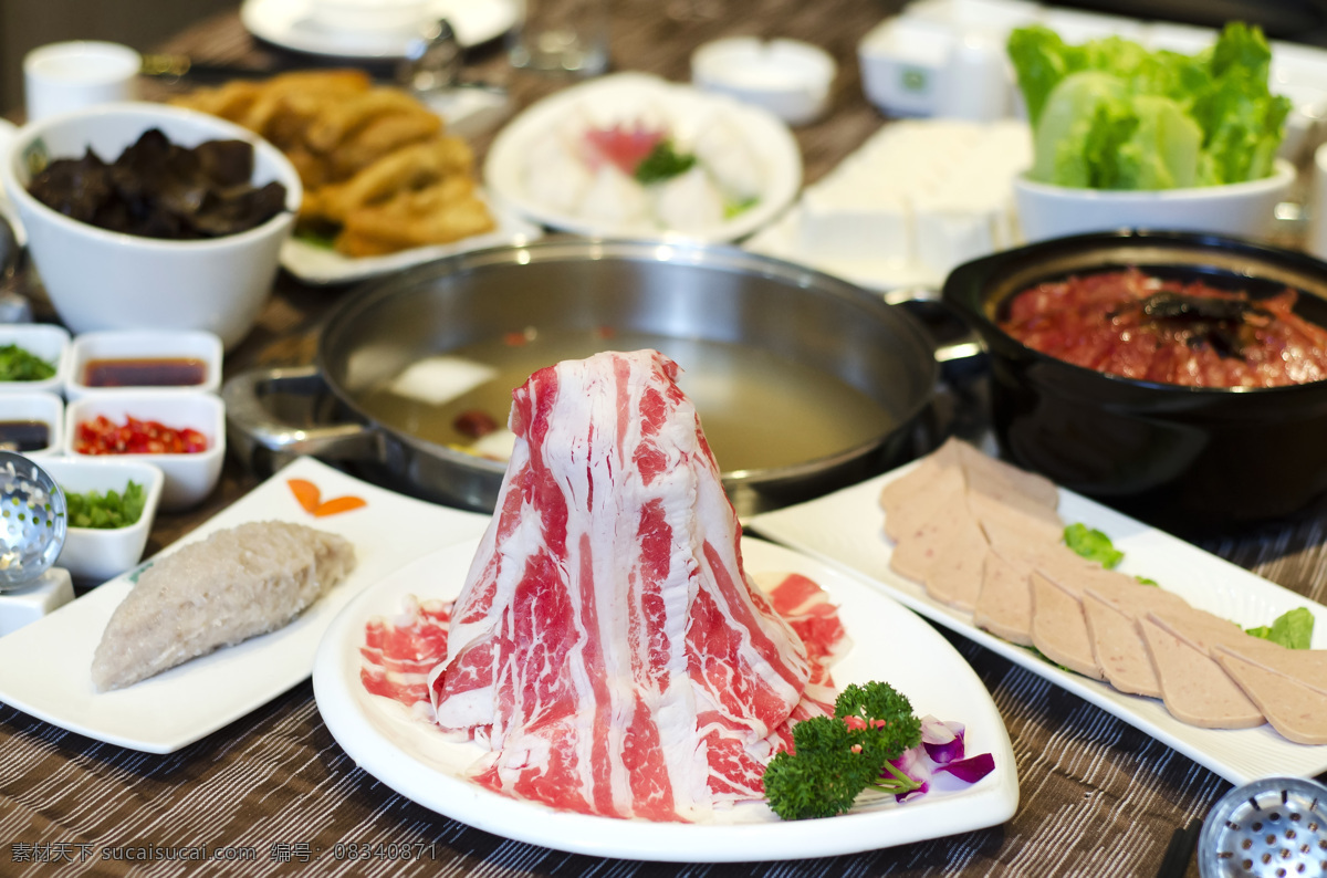 煲仔饭 餐饮美食 传统美食 豆捞 肥牛 火锅 美食 美味 鱼滑 配菜 舌尖上的美食 食物 小吃 中国传统美食 psd源文件 餐饮素材