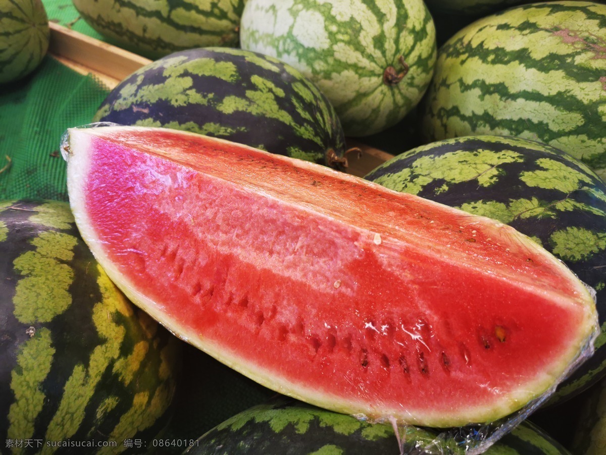 大西瓜 瓜果 西瓜纹理 热带水果 摄影图片