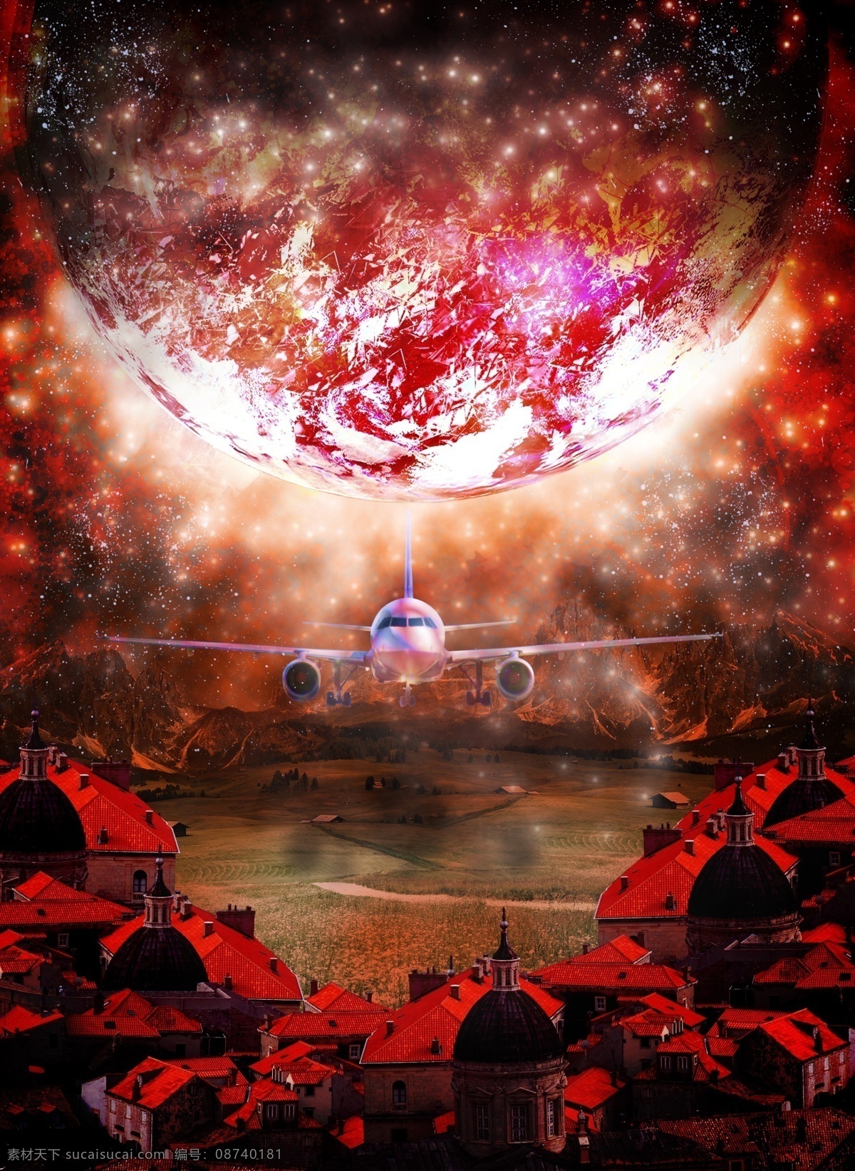 表现 破碎 宇宙 合成 飞机 宇宙感 破碎感觉 航空 电影
