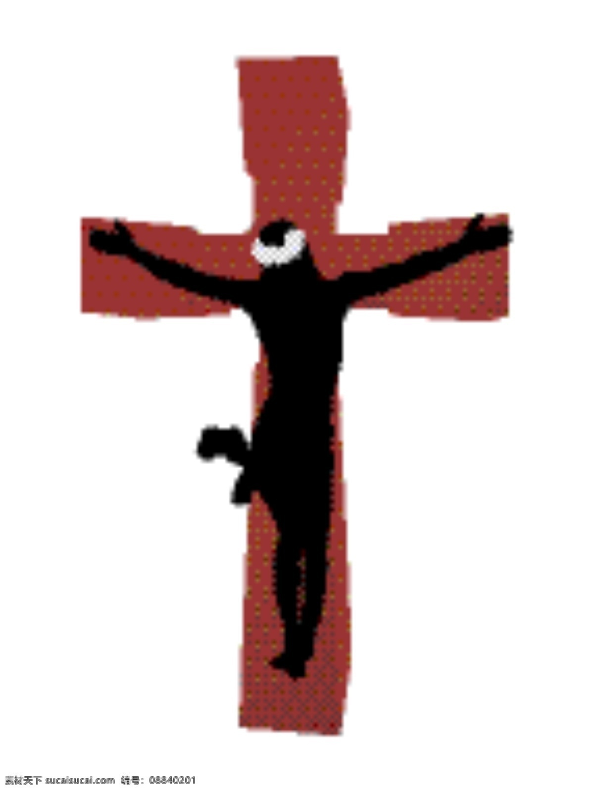 耶稣基督 十字 架上 白色