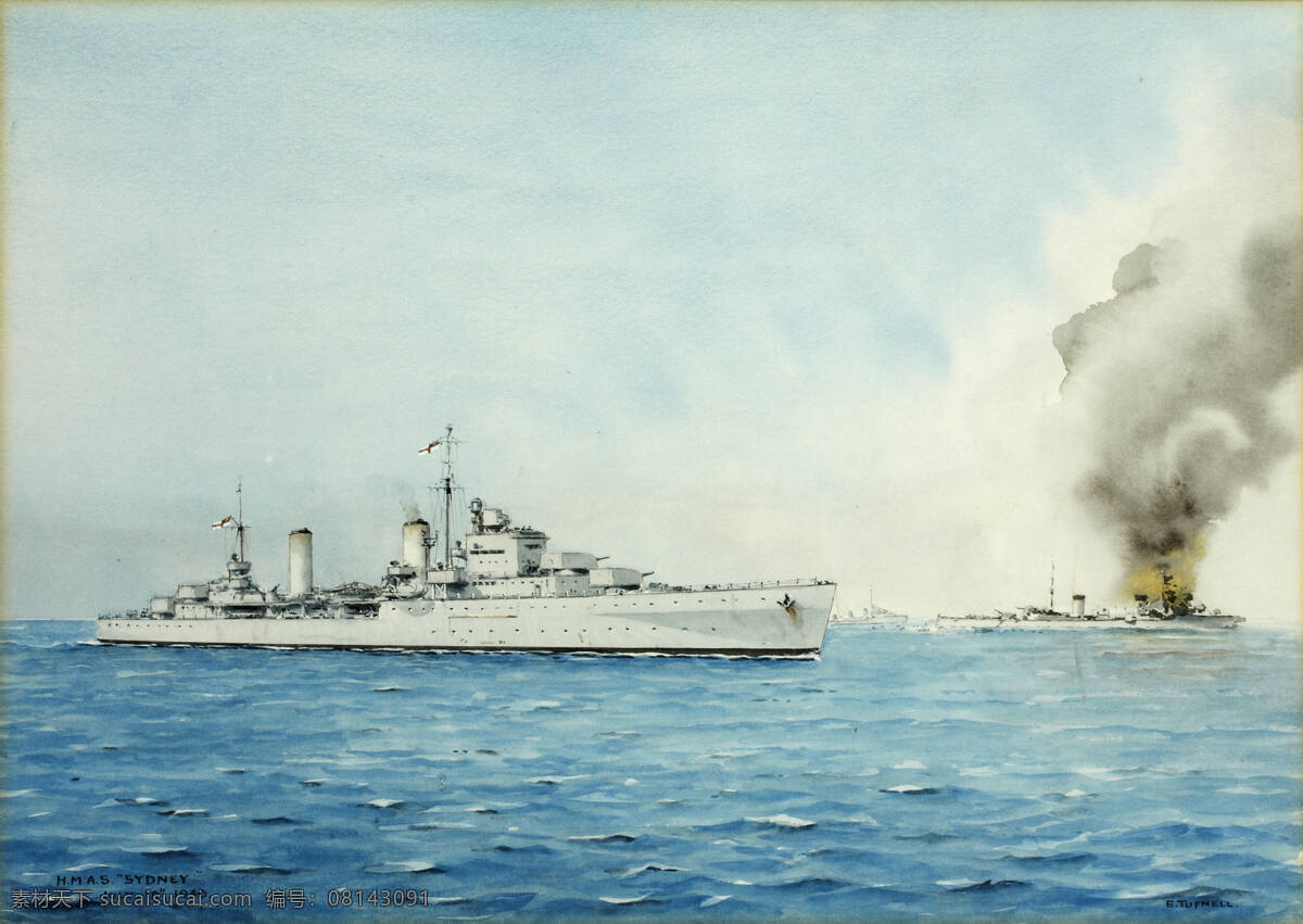 着火 油画 轮船 大海上 另一艘轮船 机械时代 19世纪油画 绘画书法 文化艺术
