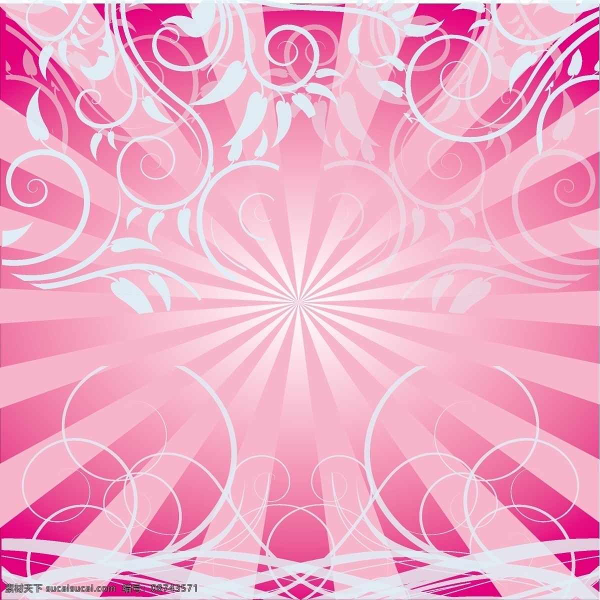 免费 粉红色 漩涡 背景 打印 花 空间 闪亮的 梯度 矢量图 其他矢量图