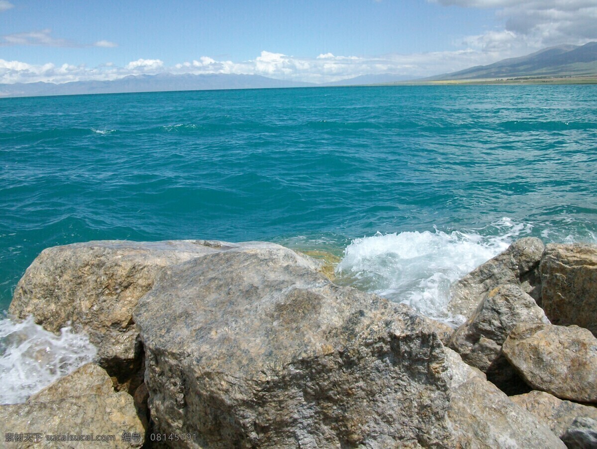 海边的石头 海 石头 蓝天 蔚蓝的大海 自然风景 自然景观