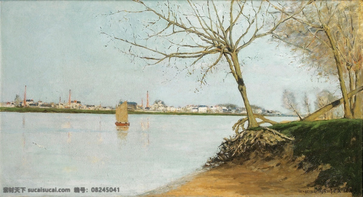 大师 画家 风景画 静物 油画 建筑 装饰画 loire the of banks maufra maxime 人物 高清 西方 国外 现代 家居装饰素材