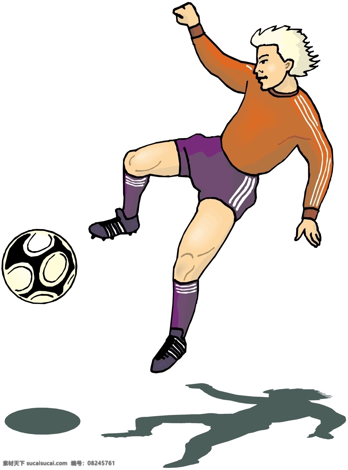 踢足球 足球 足球场 运动 比赛 球类运动 运动员 卡通人物 守门员 世界杯 分层
