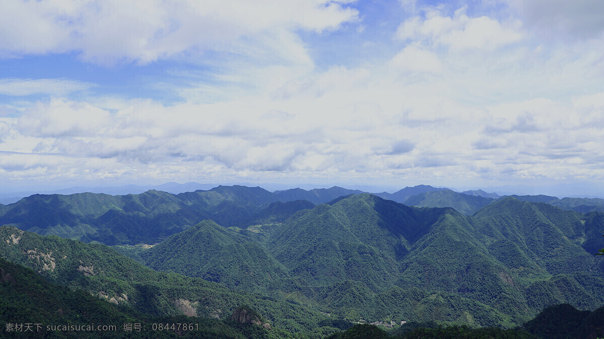 三清山 高山 青山绿水 蓝天白云 乌云 自然景观 山水风景