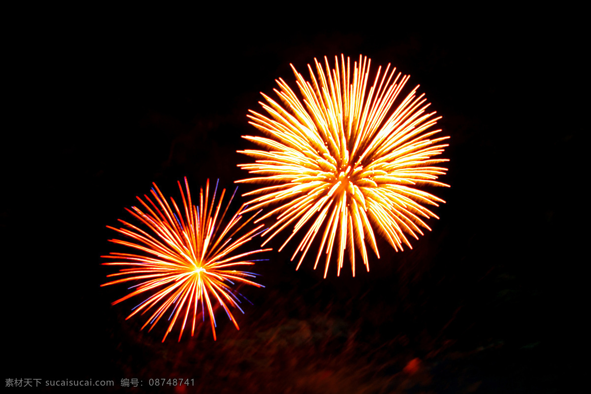 烟花 燃烧 瞬间 夜空 烟花摄影 烟花素材 彩色烟花 春节 新春 节日庆典 生活百科 黑色