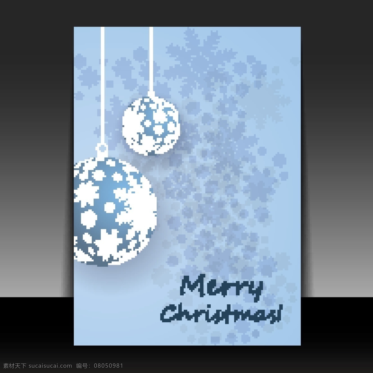 雪花 吊球 展板 背景 底纹 圣诞节 矢量素材 雪花纹理