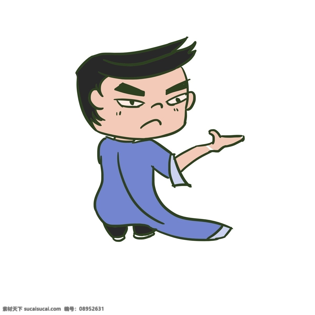 手绘 卡通 男孩 可爱风 人物素材 透明元素 手绘元素 儿童