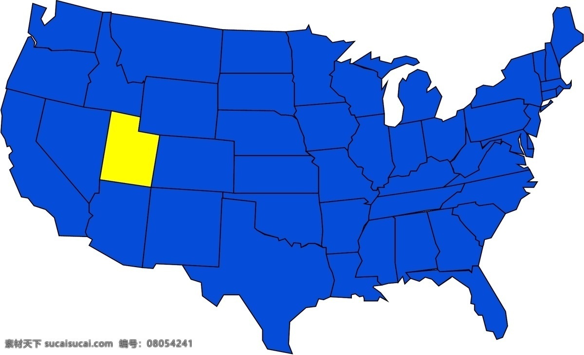 美国 各州 地图 美国各州地图 商业矢量 矢量传统图案 矢量下载 网页矢量 矢量图 其他矢量图