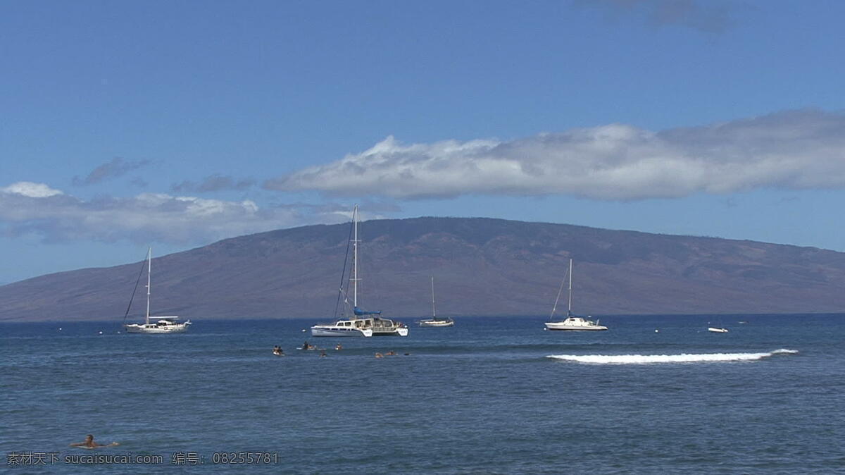 视频免费下载 毛伊岛 冲浪 帆船 拉 奈 岛 股票 视频
