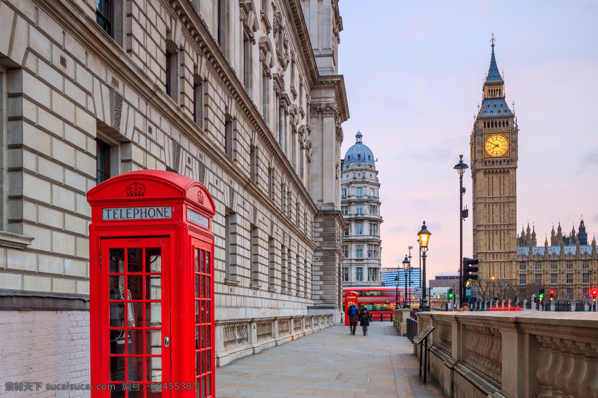 伦敦电话亭 伦敦 街道 城市 英国 电话亭 复古 旅游摄影 国外旅游