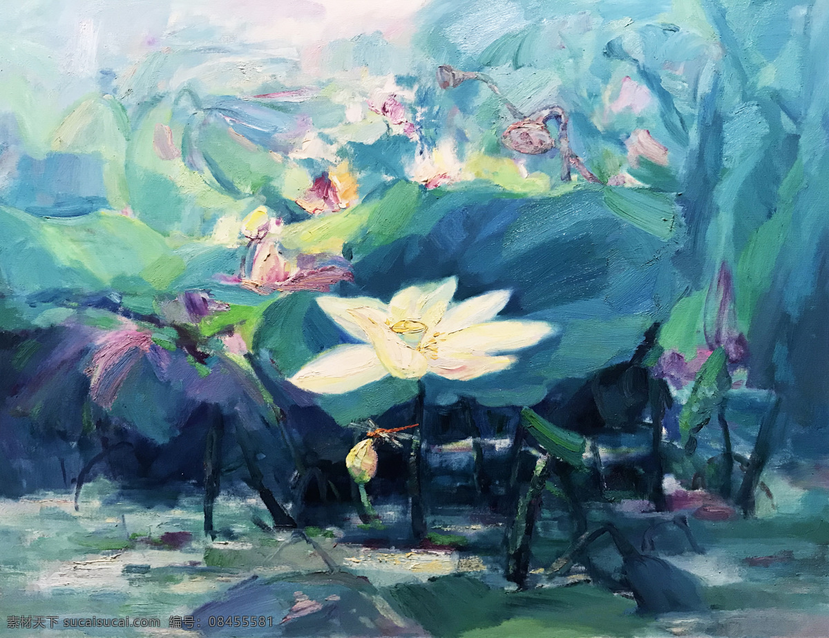 手绘油画 荷花油画 油画荷花 荷花 油画 花卉油画 油画花卉 花卉设计 装饰画 现代油画 欧美油画 唯美油画 梦幻油画 绚丽油画 油画装饰画 新版油画 文化艺术 绘画书法
