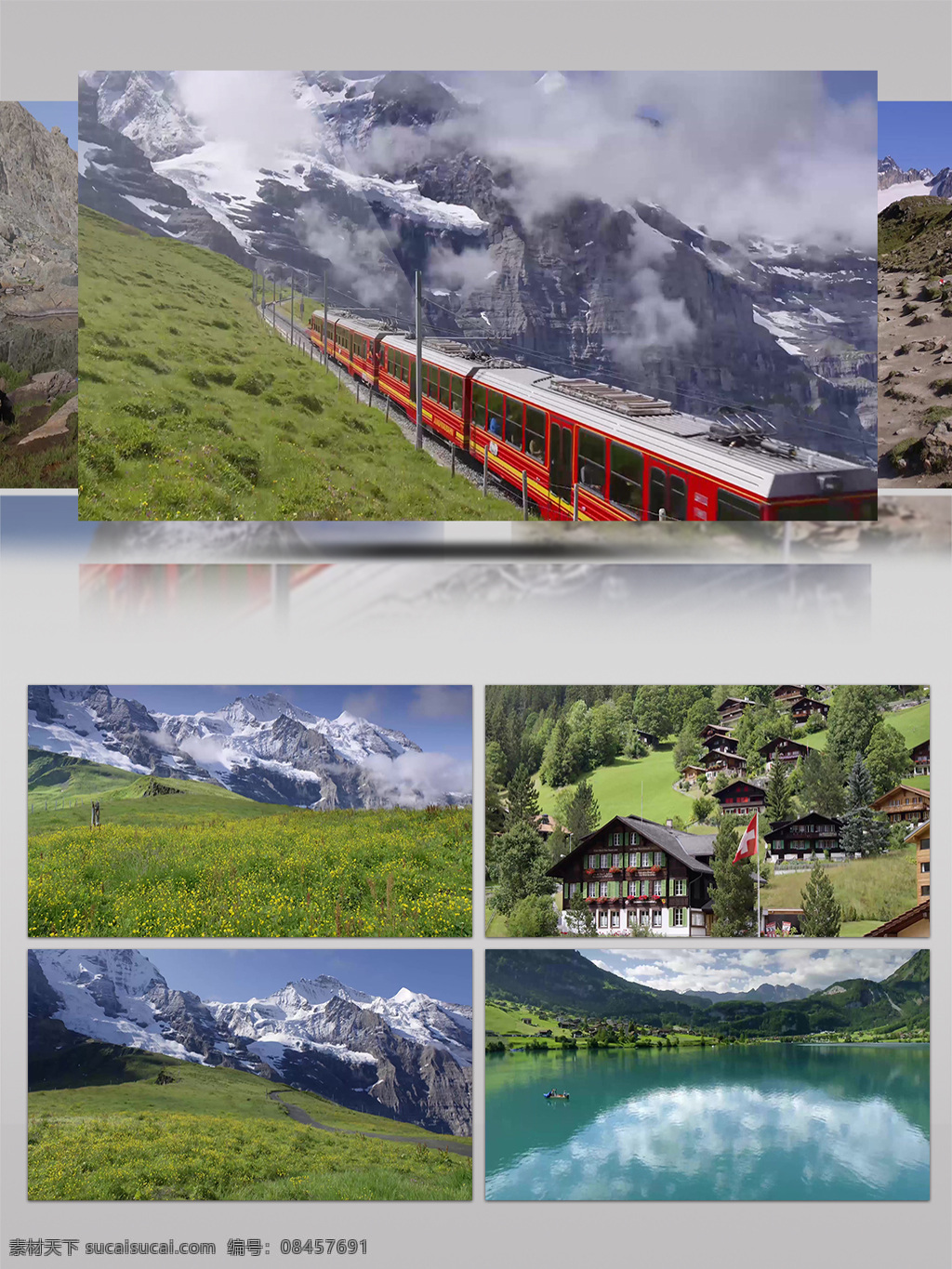4k 风光 航拍 鸟瞰 人文 瑞士 自然